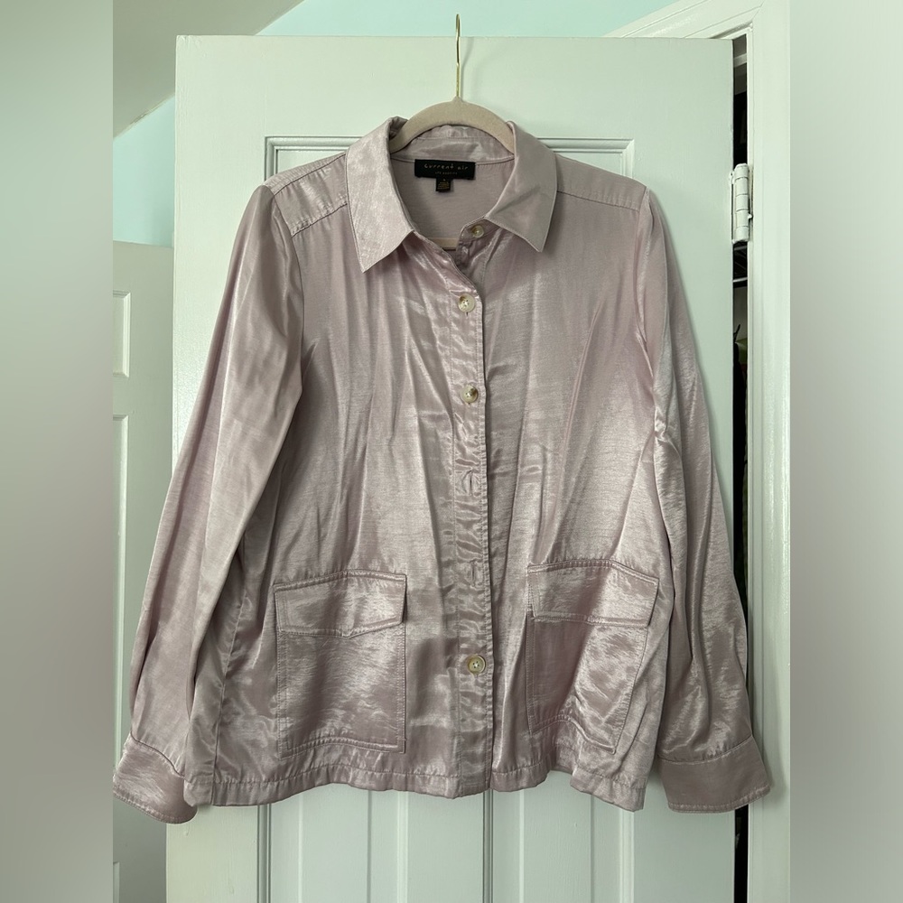Current Air Pink Button Down Blouse